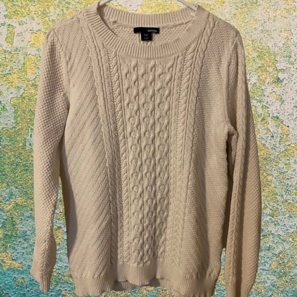 Basic Editions Cable Knit Sweater